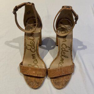 Sam Edelman Cork Platform Sandals SZ 7 1/2
